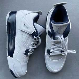 Jordan 4 Retro BG WHITE/LEGEND BLUE-MIDNIGHT NAVY